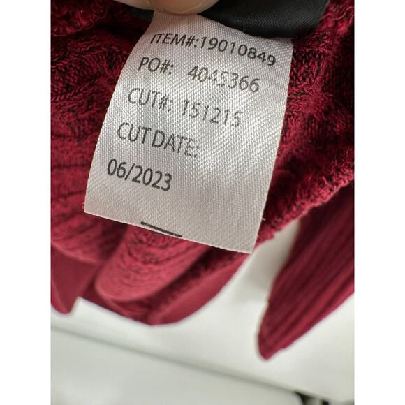 Torrid Red Relaxed Fit Super Soft Plush Rib Quarter Zip Sweatshirt Women Size 2X - Picture 9 of 9